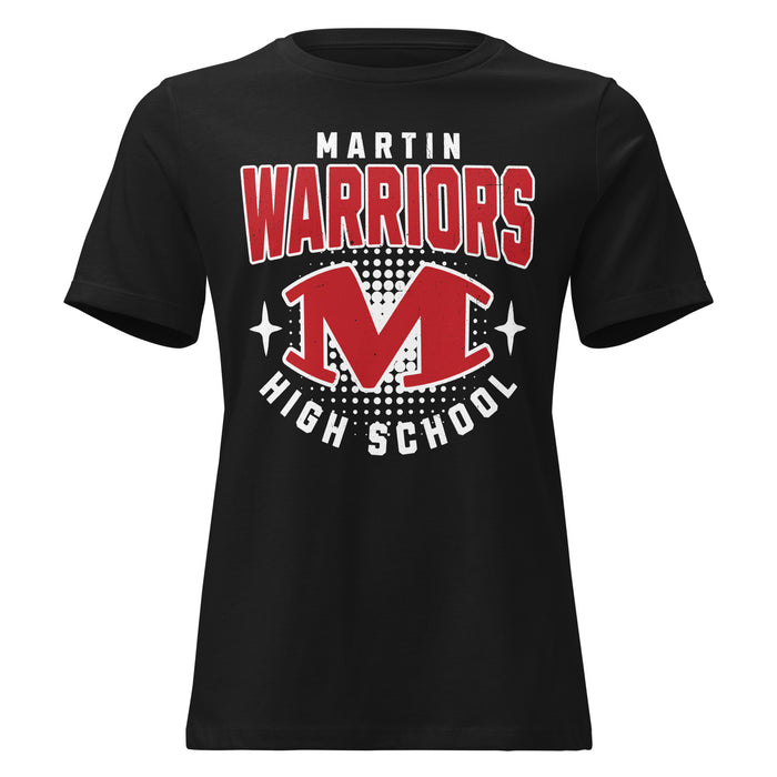 Martin High School Warriors Women's Relaxed Fit T-shirt 204
