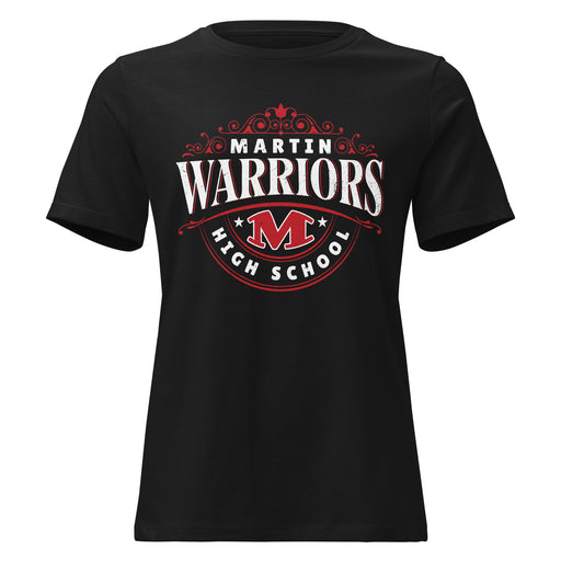 Martin High School Warriors Women's Relaxed Fit T-shirt 211