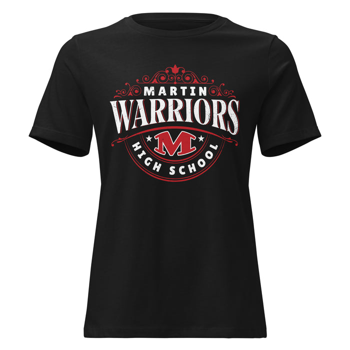 Martin High School Warriors Women's Relaxed Fit T-shirt 211