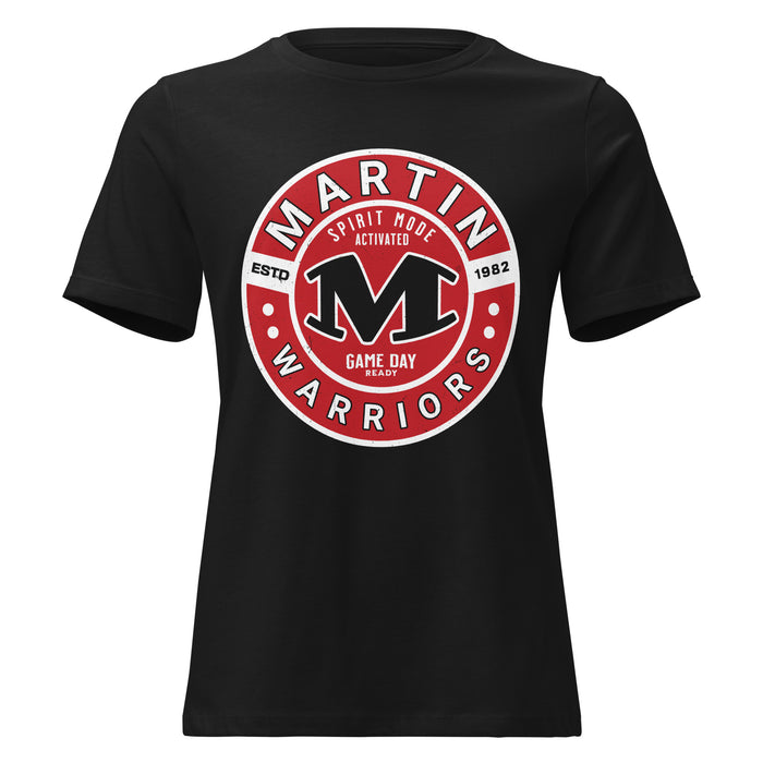 Martin High School Warriors Women's Relaxed Fit T-shirt 239