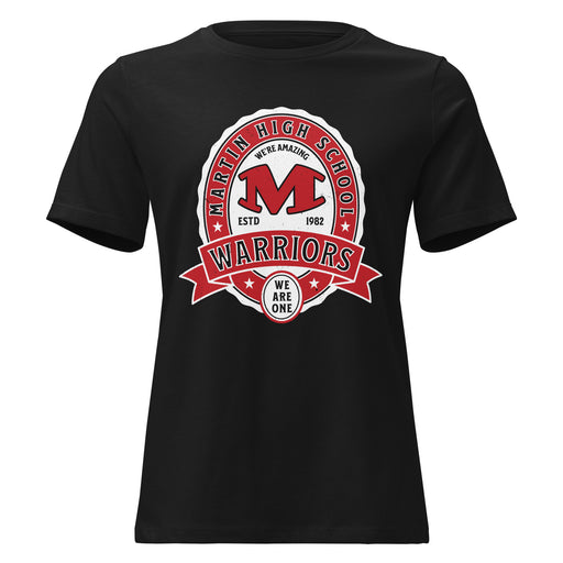 Martin High School Warriors Women's Relaxed Fit T-shirt 212