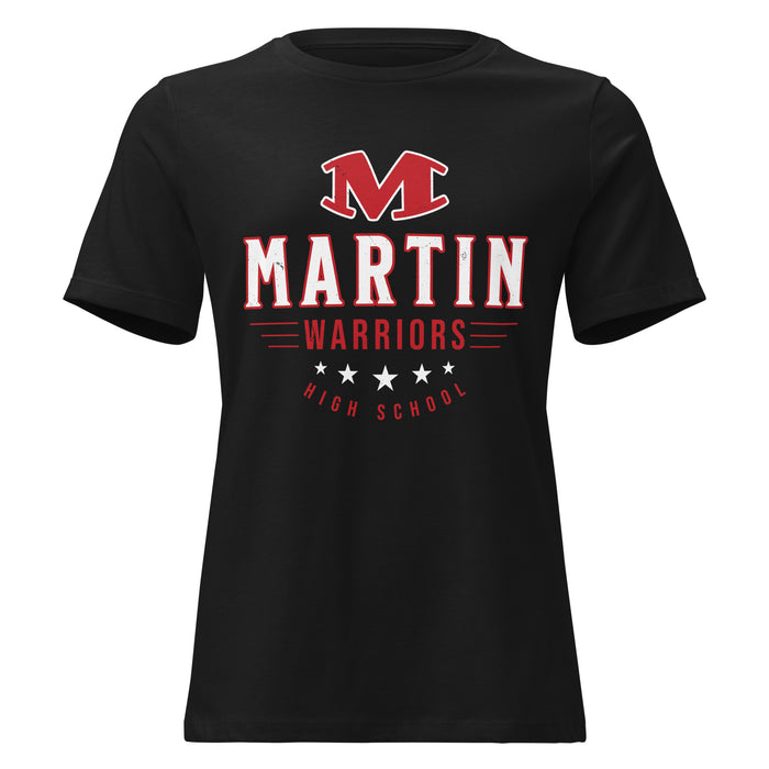 Martin High School Warriors Women's Relaxed Fit T-shirt 217
