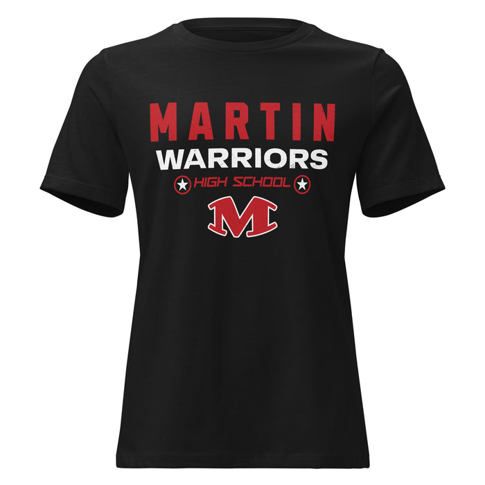 Martin High School Warriors Women's Relaxed Fit T-shirt 003
