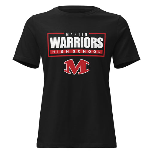 Martin High School Warriors Women's Relaxed Fit T-shirt 049