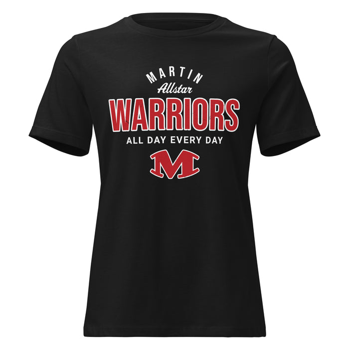 Martin High School Warriors Women's Relaxed Fit T-shirt 040