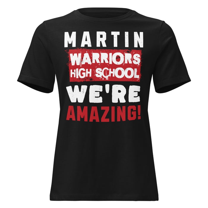 Martin High School Warriors Women's Relaxed Fit T-shirt 231