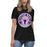 Student wearing Morton Ranch High School Mavericks Women's Relaxed Fit T-shirt 220