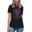 Lady wearing Morton Ranch High School Mavericks Women's Relaxed Fit T-shirt 214