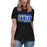 Girl wearing New Caney High School Eagles Women's Relaxed Fit T-shirt 098