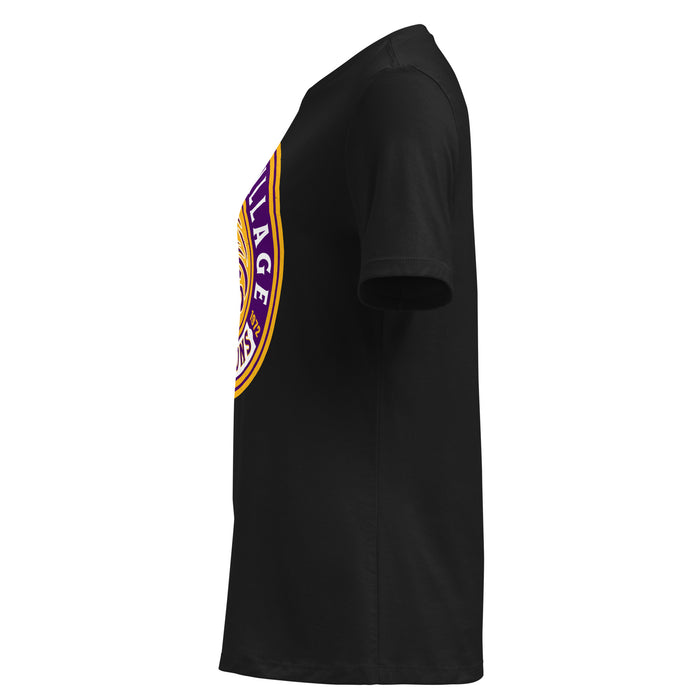 Side view of Jersey Village High School Falcons Women's Relaxed Fit T-shirt 220