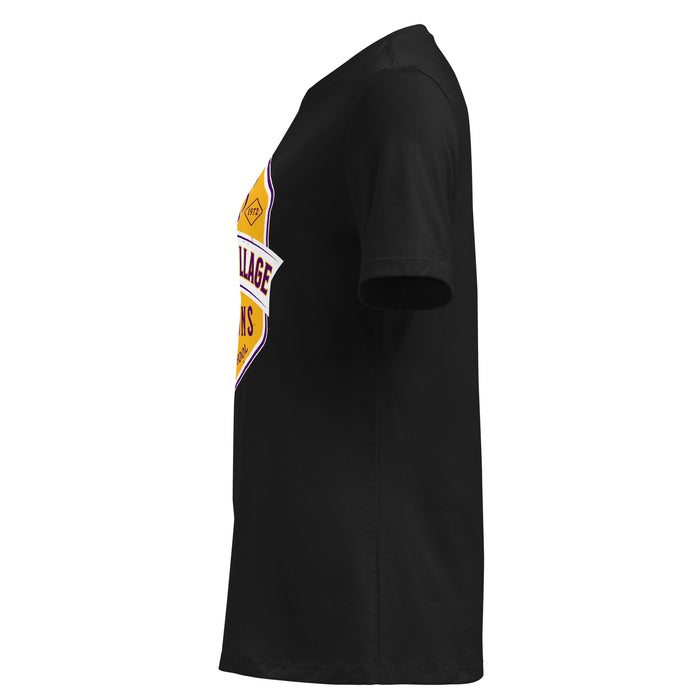 Side view of Jersey Village High School Falcons Women's Relaxed Fit T-shirt 209