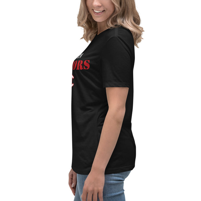 Side view of Martin High School Warriors Women's Relaxed Fit T-shirt 017