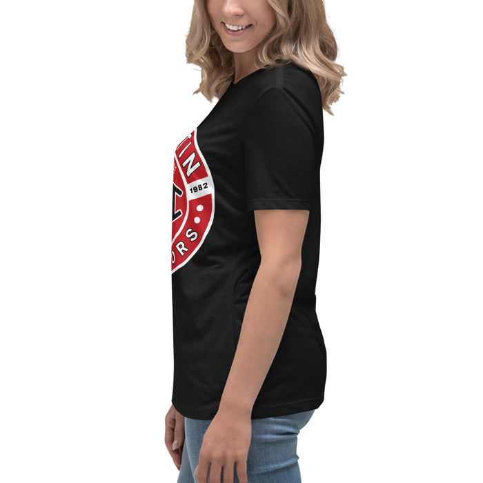 Side view of Martin High School Warriors Women's Relaxed Fit T-shirt 239