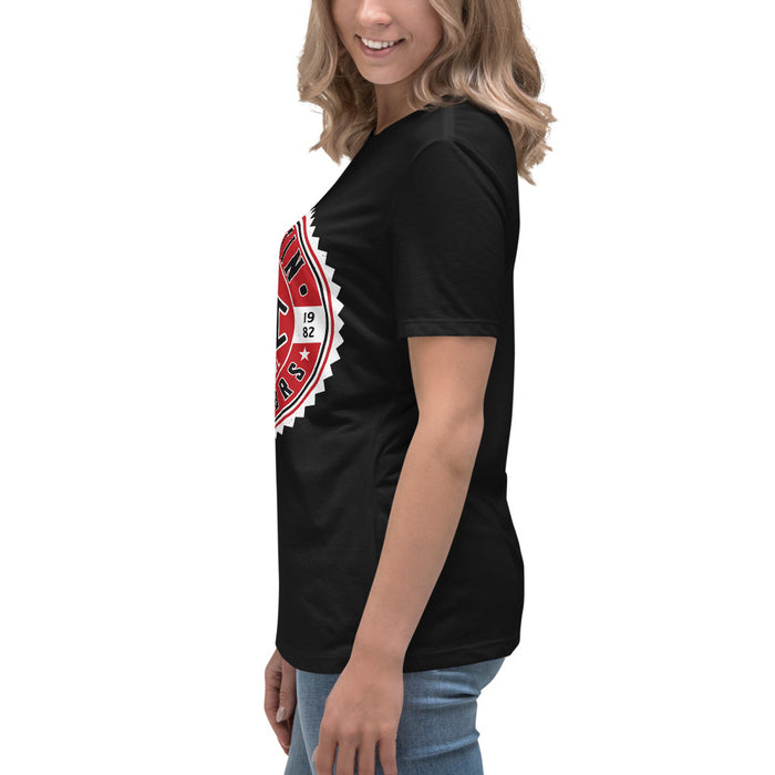 Side view of Martin High School Warriors Women's Relaxed Fit T-shirt 203