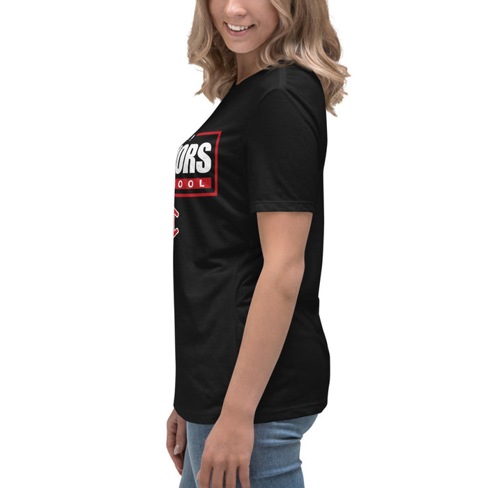 Side view of Martin High School Warriors Women's Relaxed Fit T-shirt 049