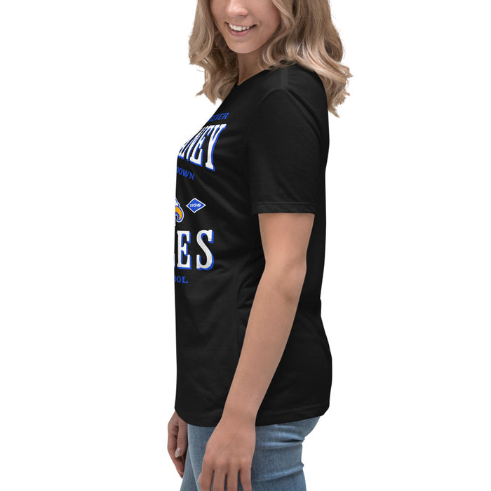 Side view of New Caney High School Eagles Women's Relaxed Fit T-shirt 230