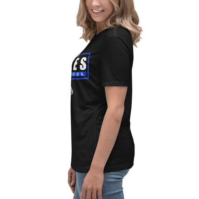 Side view of New Caney High School Eagles Women's Relaxed Fit T-shirt 049