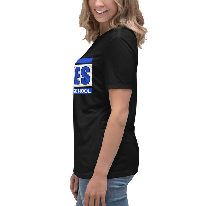 Side view of New Caney High School Eagles Women's Relaxed Fit T-shirt 098