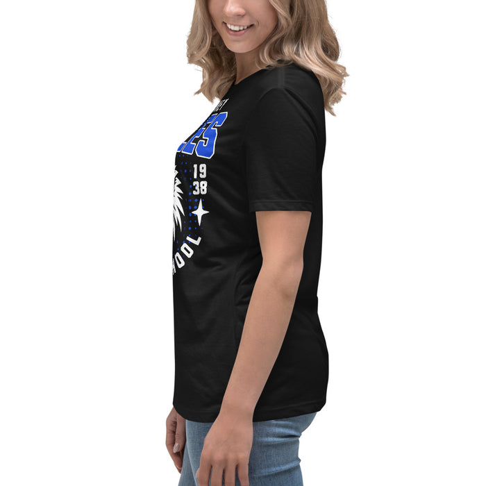Side view of New Caney High School Eagles Women's Relaxed Fit T-shirt 204