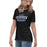 Side view of St. Frederick High School Warriors Women's Black T-shirt 021