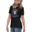 Side view of St. Frederick High School Warriors Women's Black T-shirt 226