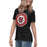 Side view of Tomball High School Cougars Women's Black T-shirt 216