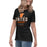 Side view of United High School Longhorns Women's Black T-shirt 217