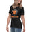 Side view of United High School Longhorns Women's Black T-shirt 226