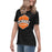 Side view of United High School Longhorns Women's Black T-shirt 209