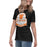 Side view of United High School Longhorns Women's Black T-shirt 219