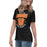 Side view of United High School Longhorns Women's Black T-shirt 204