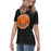 Side view of United High School Longhorns Women's Black T-shirt 215