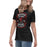 Side view of Westfield High School Mustangs Women's Black T-shirt 207