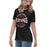 Side view of Westfield High School Mustangs Women's Black T-shirt 218