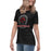 Side view of Westfield High School Mustangs Women's Black T-shirt 226