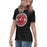 Side view of Westfield High School Mustangs Women's Black T-shirt 203