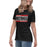 Side view of Westfield High School Mustangs Women's Black T-shirt 098