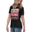 Side view of Westfield High School Mustangs Women's Black T-shirt 001