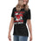 Side view of Westfield High School Mustangs Women's Black T-shirt 205