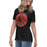 Side view of Caney Creek High School Panthers Women's Black T-shirt 215