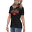 Side view of Caney Creek High School Panthers Women's Black T-shirt 223