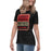 Side view of Caney Creek High School Panthers Women's Black T-shirt 001