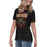 Side view of Caney Creek High School Panthers Women's Black T-shirt 204