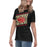 Side view of Caney Creek High School Panthers Women's Black T-shirt 230