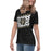 Side view of Conroe High School Tigers Women's Black T-shirt 223