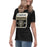 Side view of Conroe High School Tigers Women's Black T-shirt 001