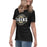 Side view of Conroe High School Tigers Women's Black T-shirt 011