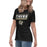 Woman wearing Cypress Park High School Tigers Women's Black T-shirt 049
