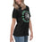 Side view of Spring High School Lions Women's Black Relaxed T-shirt 205