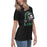 Side view of Spring High School Lions Women's Black Relaxed T-shirt 208